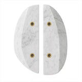 Elara Moon Marble Decorative Object, detail view 4