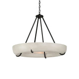 Clara Ridge Alabaster Chandelier, detail view 7