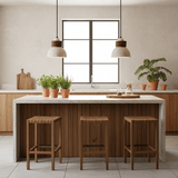 Rhea Sky Travertine Pendant Light, detail view 5