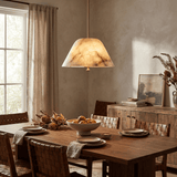 Solen Winter Alabaster Pendant Light, detail view 12