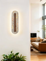 Oriel Rose Travertine Wall Light, detail view 5