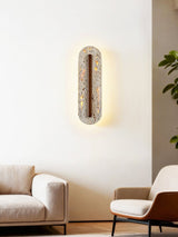 Oriel Rose Travertine Wall Light, detail view 2