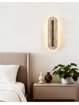 Oriel Rose Travertine Wall Light, detail view 9