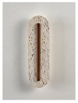 Oriel Rose Travertine Wall Light, detail view 11