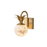 Flora Moss Alabaster Wall Light, detail view 12