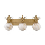 Flora Moss Alabaster Wall Light, detail view 9