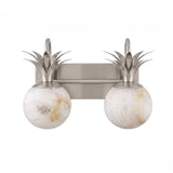 Flora Moss Alabaster Wall Light, detail view 13