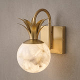 Flora Moss Alabaster Wall Light, detail view 3