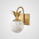 Flora Moss Alabaster Wall Light, detail view 6