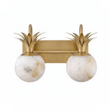 Flora Moss Alabaster Wall Light, detail view 8