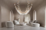 Nella Echo Crystal Chandelier, detail view 10