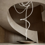 Nora Prism Glass Chandelier, detail view 2