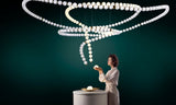 Nora Prism Glass Chandelier, detail view 22