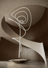 Nora Prism Glass Chandelier, detail view 4