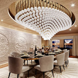 Selah Pine Crystal Chandelier, detail view 3