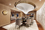 Selah Pine Crystal Chandelier, detail view 4