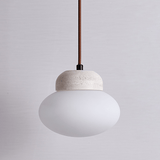 Talia Loft Travertine Pendant Light, detail view 11
