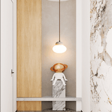 Talia Loft Travertine Pendant Light, detail view 6
