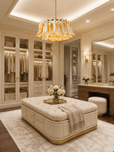 Luma Vista Glass Chandelier, detail view 3