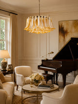 Luma Vista Glass Chandelier, detail view 4