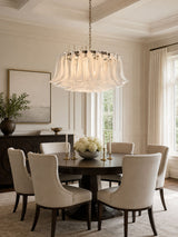 Elara Noir Glass Chandelier, detail view 7