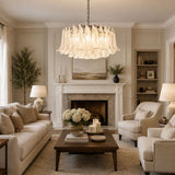 Elara Noir Glass Chandelier, detail view 2