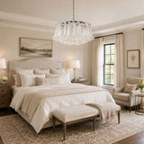 Elara Noir Glass Chandelier, detail view 6