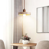 Flora Arc Travertine Pendant Light, detail view 3