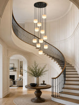 Kaia Glow Alabaster Chandelier, detail view 3