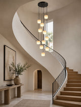 Kaia Glow Alabaster Chandelier, detail view 4