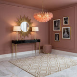 Riven Quartz Glass Chandelier, detail view 5