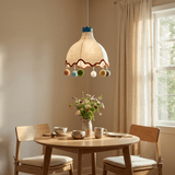 Seren Drift Fabric Pendant Light, detail view 3
