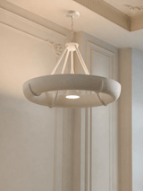 Tarin Sol Plaster Chandelier, detail view 4