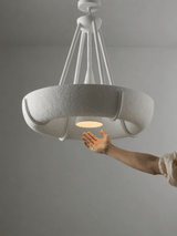 Tarin Sol Plaster Chandelier, detail view 13
