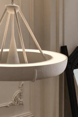 Tarin Sol Plaster Chandelier, detail view 16