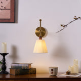 Aven Dawn Fabric Wall Light, detail view 8