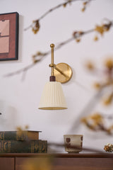 Aven Dawn Fabric Wall Light, detail view 17