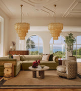 Arden Shore Glass Chandelier, detail view 2