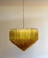 Evara Rose Glass Chandelier, detail view 13