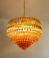 Evara Rose Glass Chandelier, detail view 14