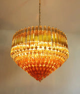 Evara Rose Glass Chandelier, detail view 5