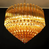 Evara Rose Glass Chandelier, detail view 6