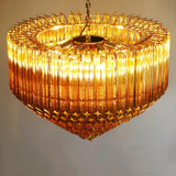 Evara Rose Glass Chandelier, detail view 8