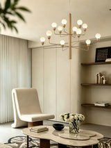 Pella Moon Alabaster Chandelier, detail view 3