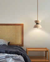 Thea Cove Travertine Pendant Light, detail view 5