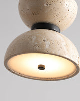 Thea Cove Travertine Pendant Light, detail view 8