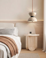 Thea Cove Travertine Pendant Light, detail view 9