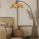Solen Hearth Rattan Floor Lamp, detail view 2