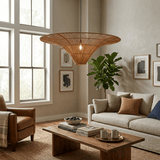 Talia Mist Rattan Pendant Light, detail view 2