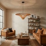 Talia Mist Rattan Pendant Light, detail view 7